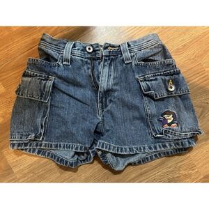 Juniors Vintage JNCO Cargo Powerplay Shorts EUC Embroidered‎ Pocket Size 1